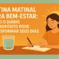 Rotina Matinal para Bem-Estar Como o Diário do Propósito Pode Transformar Seus Dias