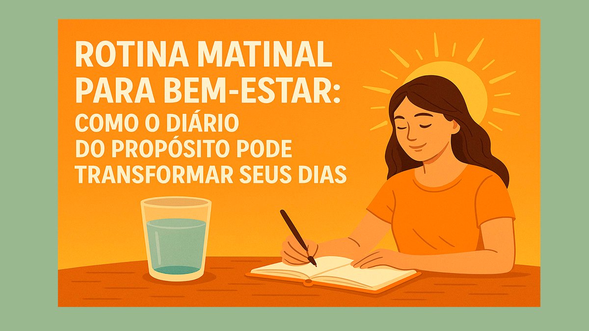 Rotina Matinal para Bem-Estar Como o Diário do Propósito Pode Transformar Seus Dias
