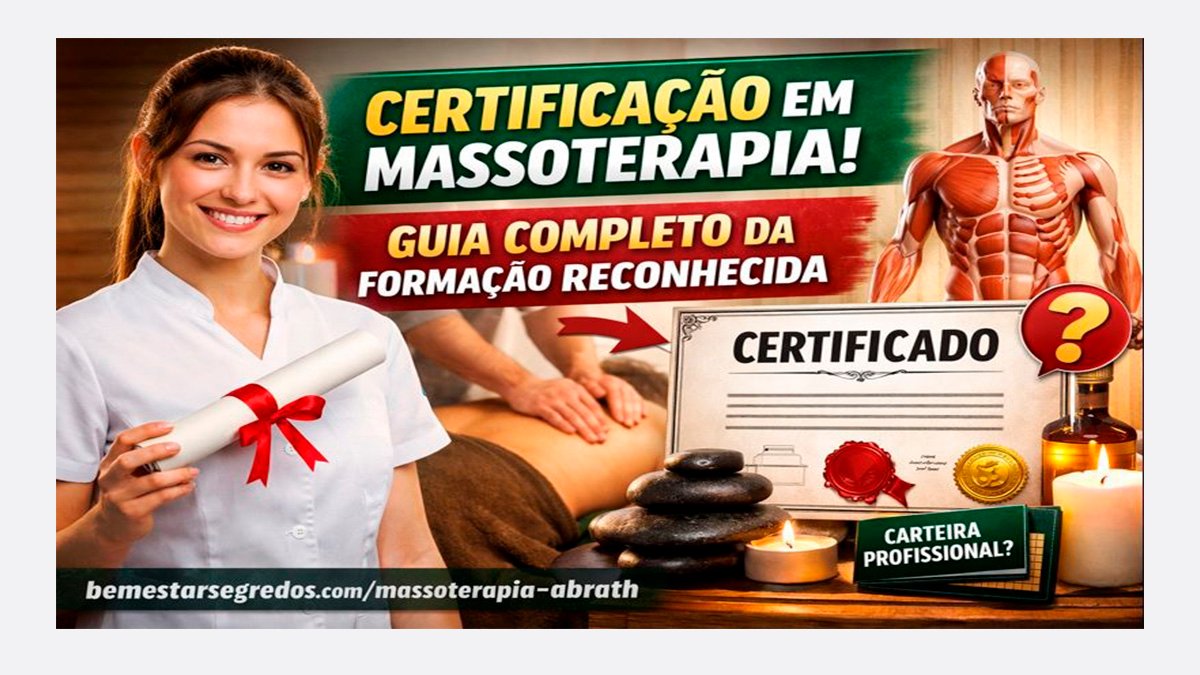 Certificação em Massoterapia: Guia Completo da Formação Reconhecida