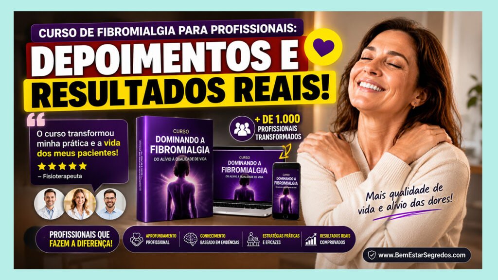 Curso de Fibromialgia para Profissionais: Depoimentos e Resultados Reais
