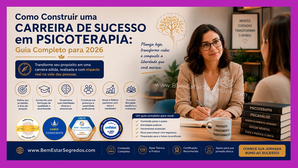 Como Construir uma Carreira de Sucesso em Psicoterapia: Guia Completo para 2026