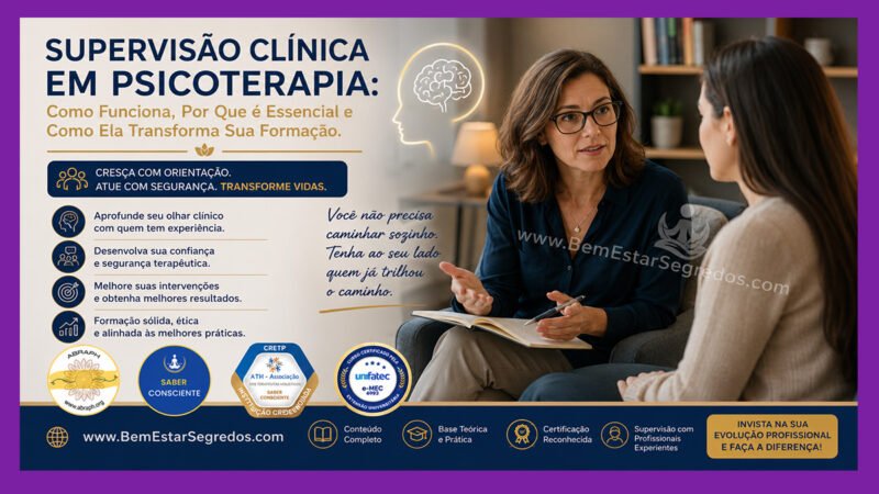 Supervisão Clínica em Psicoterapia: Como Funciona, Por Que é Essencial e Como Ela Transforma Sua Formação
