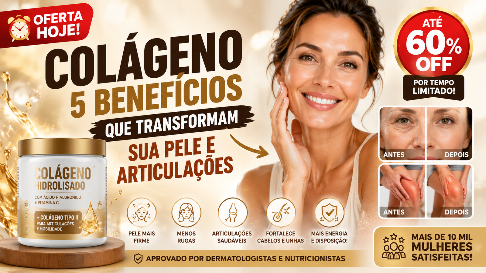 Os benefícios do colágeno para pele e articulações: guia completo para a saúde da mulher